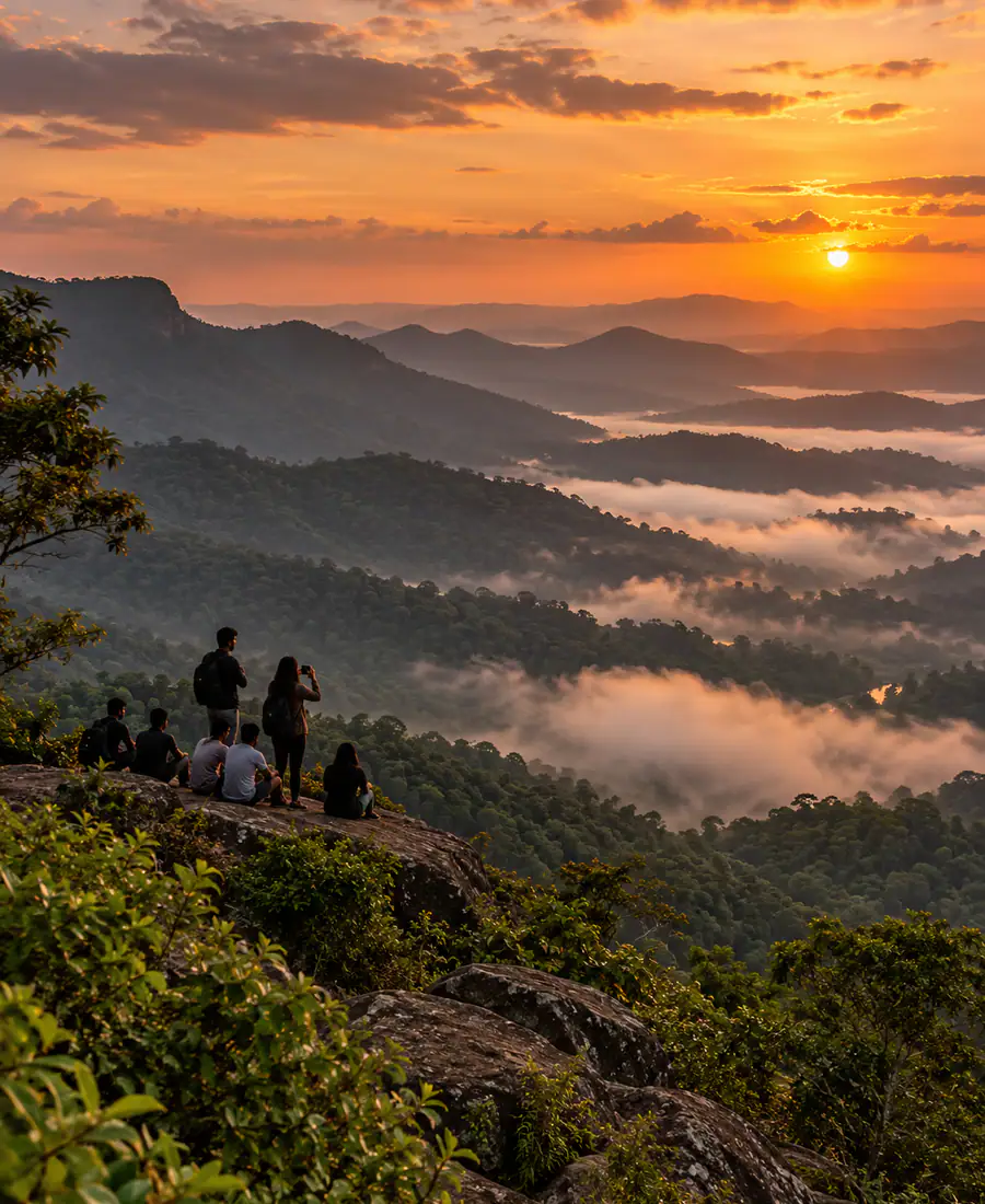 Agumbe Sunset Point — viewpoint in Thirthahalli taluk, Shivamogga district