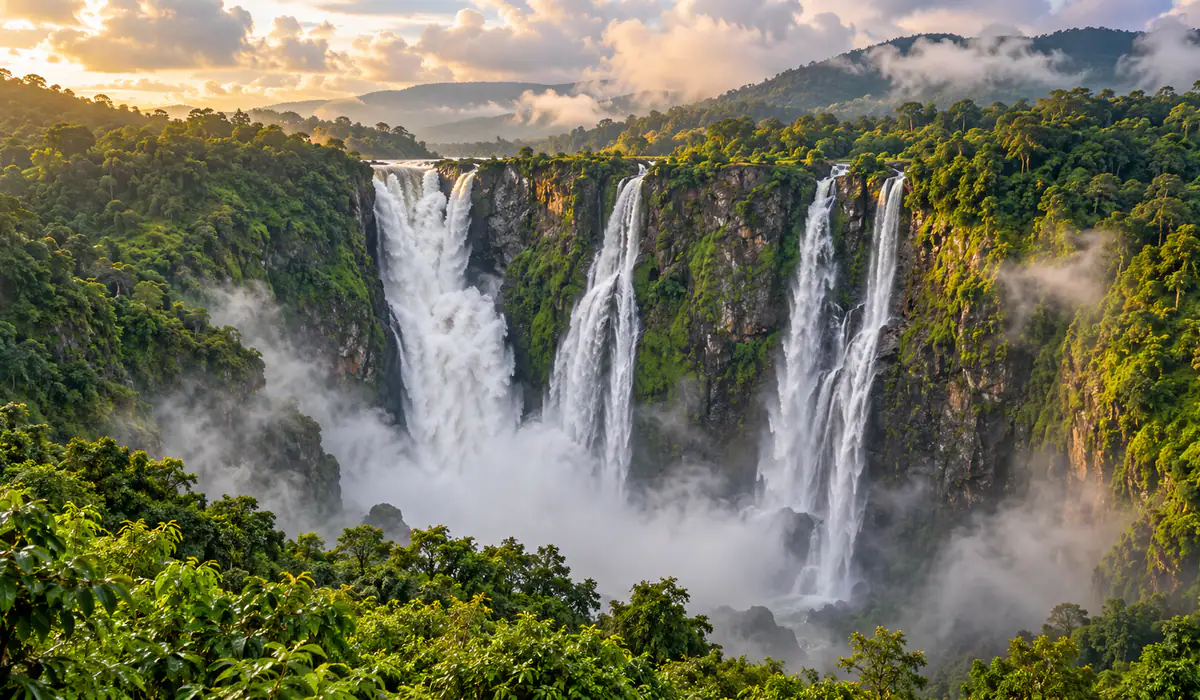Jog Falls — waterfall in Sagar taluk, Shivamogga district