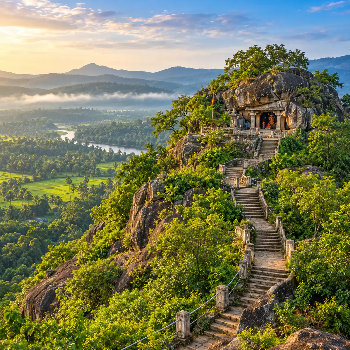 Soraba taluk, Shivamogga district — Chandragutti hill