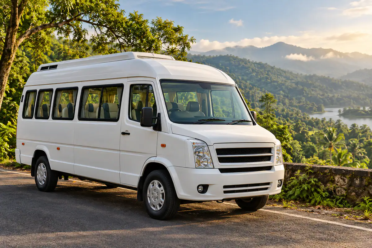 Tempo Traveller 12 (12 + 1 seats) for rent with driver in Thirthahalli