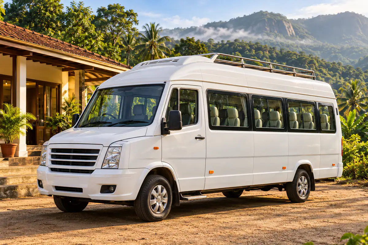 Tempo Traveller 17 (17 + 1 seats) for rent with driver in Thirthahalli